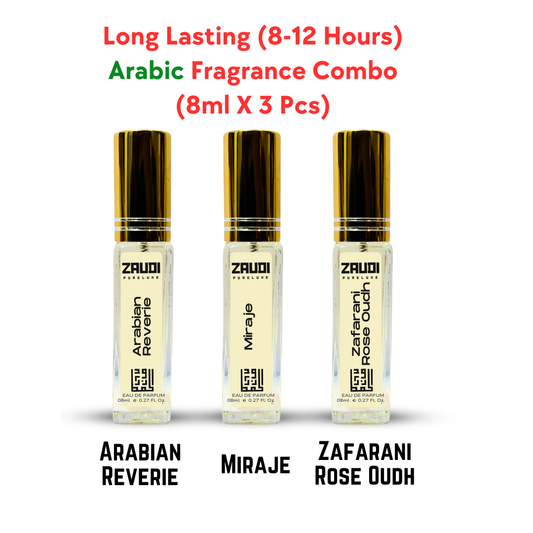 Long Lasting (8-12 Hours) Arabic Fragrances Combo